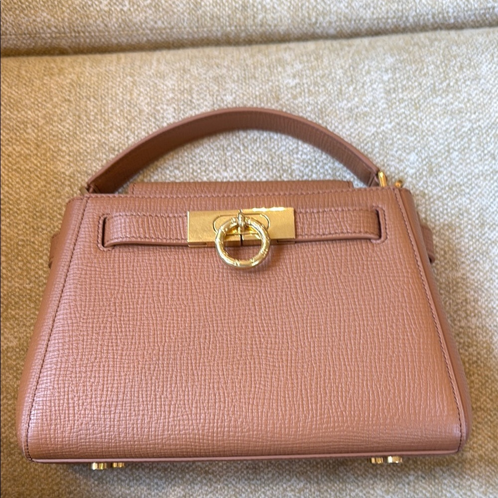Parisa Wang Madison Top Handlr Tan Leather Handbag